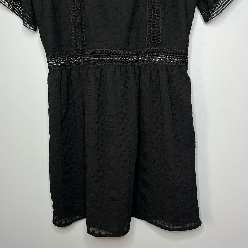 Abercrombie & Fitch A-Line Crochet Lace Square Neckline Mini Dress Size XSP - Picture 4 of 16